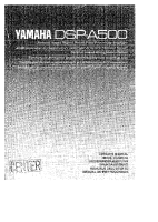 Yamaha DSPA-500 - Owners Manual 